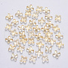 Transparent Spray Painted Glass Beads GLAA-R211-06-C06-1