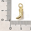 Rack Plating Brass Micro Pave Cubic Zirconia Charms KK-I720-46G-3