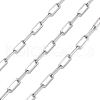 304 Stainless Steel Paperclip Chains CHS-M009-06P-01-1