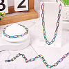 PVD Vacuum Plating 304 Stainless Steel Paperclip Chains CHS-TA0001-10-13