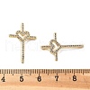 Brass Micro Pave Cubic Zirconia Pendants KK-R229-09G-3