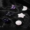 Natural Gemstone Healing Moon & Star & Round Ornaments AJEW-FS0001-12B-10