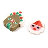 Christmas Theme Handmade Polymer Clay Cabochons CLAY-Q004-20A-2