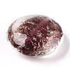 Luminous Handmade Gold Sand Lampwork Beads FOIL-T006-02-3