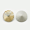 Pointed Back Glass Rhinestone Cabochons X-RGLA-T086-14mm-06-2