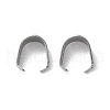 304 Stainless Steel Snap on Bails STAS-V007-02C-P-1