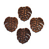 Natural Walnut Wood Pendants WOOD-N011-004-1