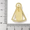 Brass Micro Pave Clear Cubic Zirconia Pendants KK-M300-12G-03-3