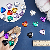 Gorgecraft 160Pcs 8 Colors Acrylic Rhinestone Cabochons MACR-GF0001-05-3