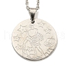 Non-Tarnish Constellation Pendant Necklaces NJEW-S422-04P-11-1