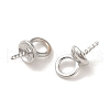 Brass Bead Cap Bails KK-G499-09A-P-2