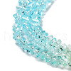 Transparent Glass Bead Strands GLAA-H023-03A-4