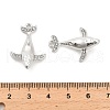 Rack Plating Alloy Pendants with Rhinestone PALLOY-Q005-06P-3