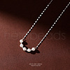 925 Sterling Silver Dapped Chain Necklaces FS-WG6F377-01-1