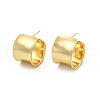 Brass Twist Column Stud Earrings EJEW-P213-09G-1