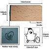 Square Wooden Stamps DIY-WH0546-003-2