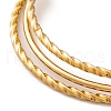 7Pcs PVD Vacuum Plating 304 Stainless Steel Ring Bangles Set for Women BJEW-A011-14B-G-3