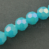 Electroplate Glass Beads Strands EGLA-R017-4mm-M-3