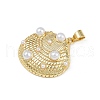 Brass Pendants KK-S528-10G-B-2