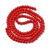 Painted Glass Bead Strands X-DGLA-S071-6mm-49-3