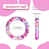 5Pcs Ring Food Grade Eco-Friendly Silicone Focal Beads JX893O-2