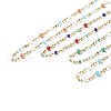 Real 18K Gold Plated Brass Beaded Necklaces NJEW-JN03596-1