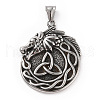 304 Stainless Steel Pendants STAS-A083-12AS-1