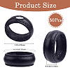CRASPIRE 50Pcs Imitation Leather with Alloy Waist Belt Keeper Rings FIND-CP0002-44-2