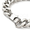 1Pc 201 Stainless Steel Cuban Link Chain Bracelet for Men Women BJEW-DJ0001-63-3