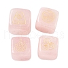 4Pcs 4 Styles Natural Rose Quartz Display Decorations G-F786-03A-04-1