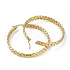 PVD Vacuum Plating 201 Stainless Steel Twist Hoop Earrings for Women EJEW-F345-14G-2