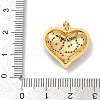 Brass Micro Pave Cubic Zirconia Pendants KK-R221-01G-01-3