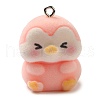 Flocking Resin Pendants RESI-D072-03F-1
