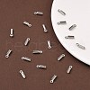 Tarnish Resistant 201 Stainless Steel Fold Over Crimp Cord Ends X-STAS-R055-07-5