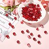 100Pcs Transparent Frosted Glass Beads Strands GLAA-CJ0002-05-6