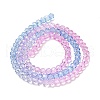 Transparent Painted Glass Beads Strands X1-DGLA-A034-T4mm-A08-5