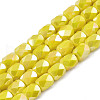 Electroplate Glass Beads Strands EGLA-N002-13-A10-1