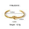 Knot Stainless Steel Cuff Bangles for Women TU4050-2-2