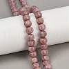 Natural Rhodonite Beads Strands G-Z080-B19-8x6mm-1