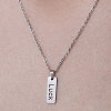 201 Stainless Steel Word Luck Pendant Necklace NJEW-OY001-08-1