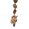 Chakra Jewelry Natural Gemstone Pendant Decorations HJEW-P015-09-2