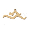 304 Stainless Steel Pendants STAS-B062-10G-1