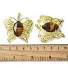 Natural Tiger Eye Pendants G-M288-01G-22-3