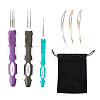DICOSMETIC 1 Set Alloy Crochet Hook & Hair Braiding Needle Kits TOOL-DC0001-06-1