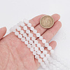 ARRICRAFT 2 Strands Natural White Agate Beads Strands G-AR0005-43B-4