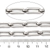 304 Stainless Steel Rectangle Link Chains CHS-S012-26P-B-3