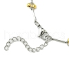 201 Stainless Steel Bar Link Chain Necklaces for Women NJEW-JN05160-5