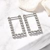304 Stainless Steel Hoop Earrings for Women EJEW-M068-08A-P-1