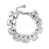 Non-Tarnish 304 Stainless Steel Panther Chain Bracelets for Women Men BJEW-Q343-01P-1