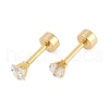 Square Glass Ear Fake Plugs EJEW-H105-24G-A-5